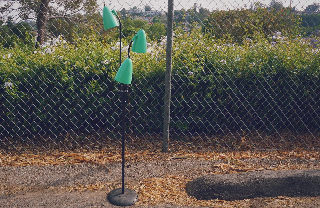 vintage lamp in an alley